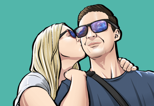 Dein Foto als Cartoon gezeichnet photo review